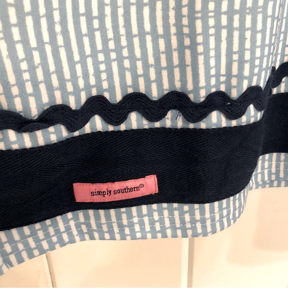 NWT Simply Southern blue and white striped Dress. - Picture 4 of 4